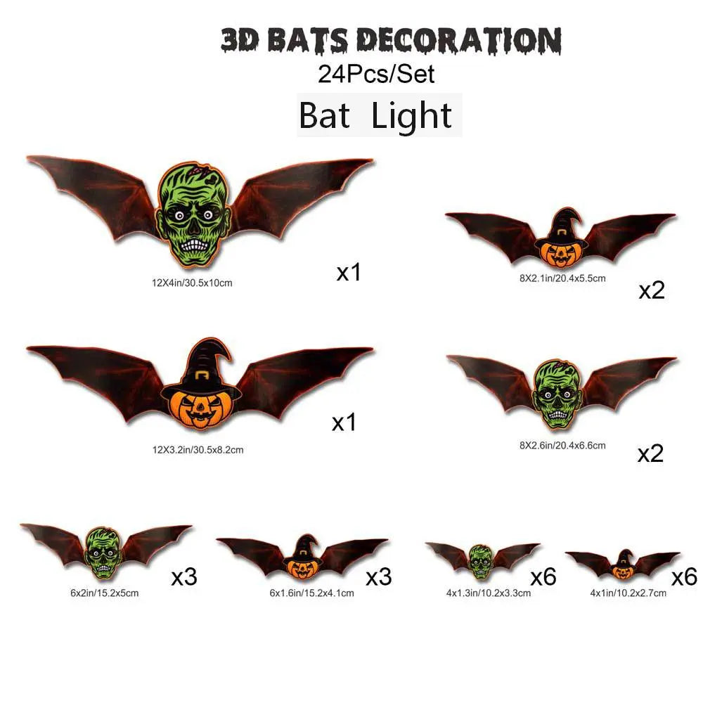 🎃 EARLY HALLOWEEN 49% OFF 🦇Halloween 3D Bat LED Wall Light Decor
