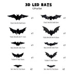 🎃 EARLY HALLOWEEN 49% OFF 🦇Halloween 3D Bat LED Wall Light Decor