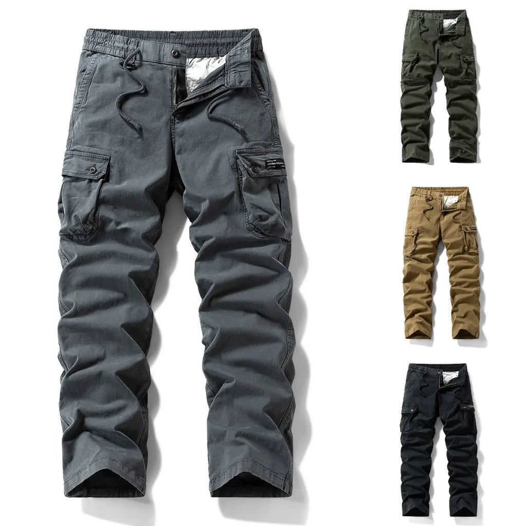 Men's Washed Vintage Loose Tapered Work Pants