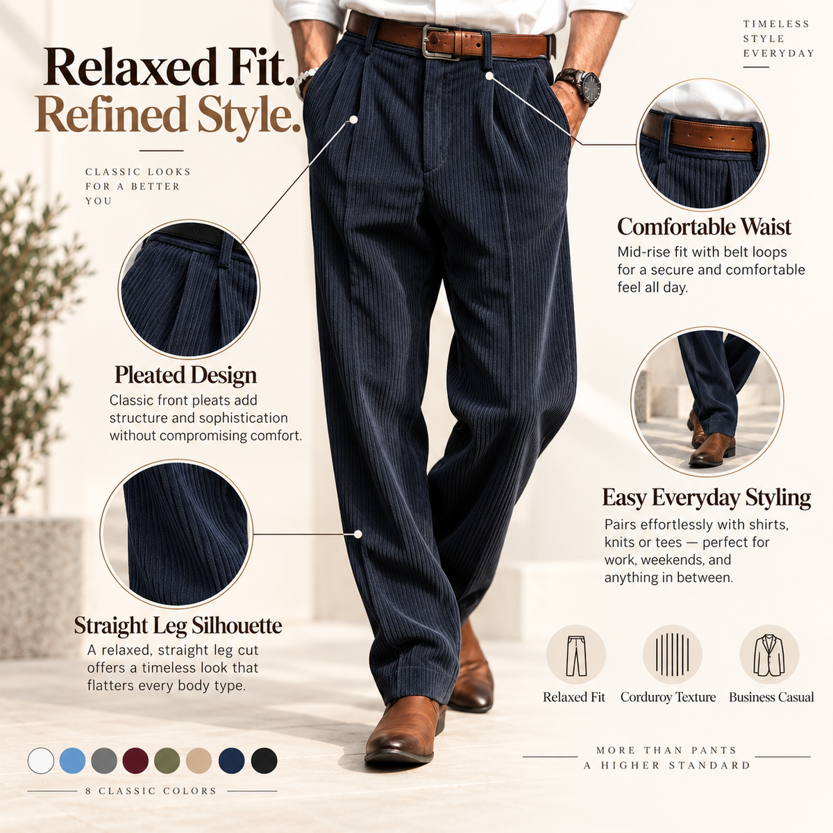 2026 Men's Corduroy Trousers