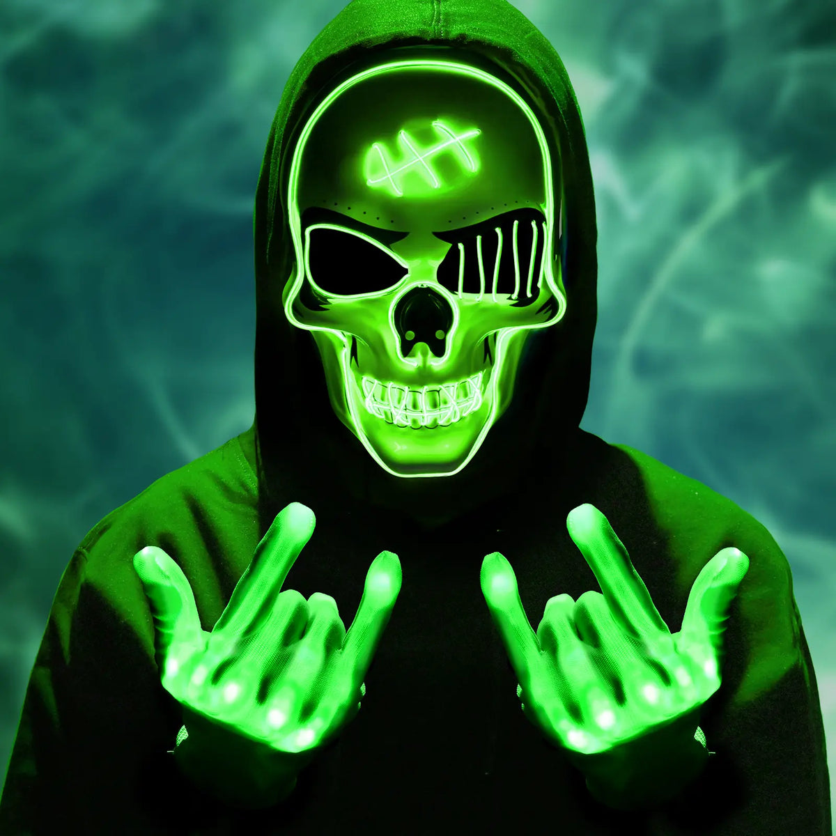 Halloween LED Mask – Spooky Skull