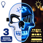 Halloween LED Mask – Spooky Skull