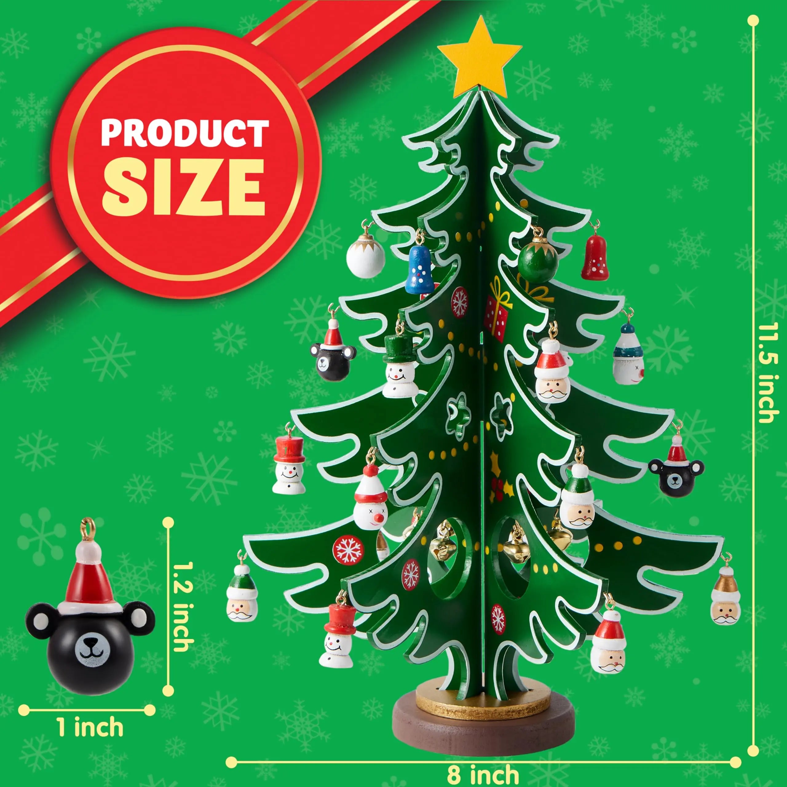 2026 Christmas Advent Calendar with 24 Ornaments