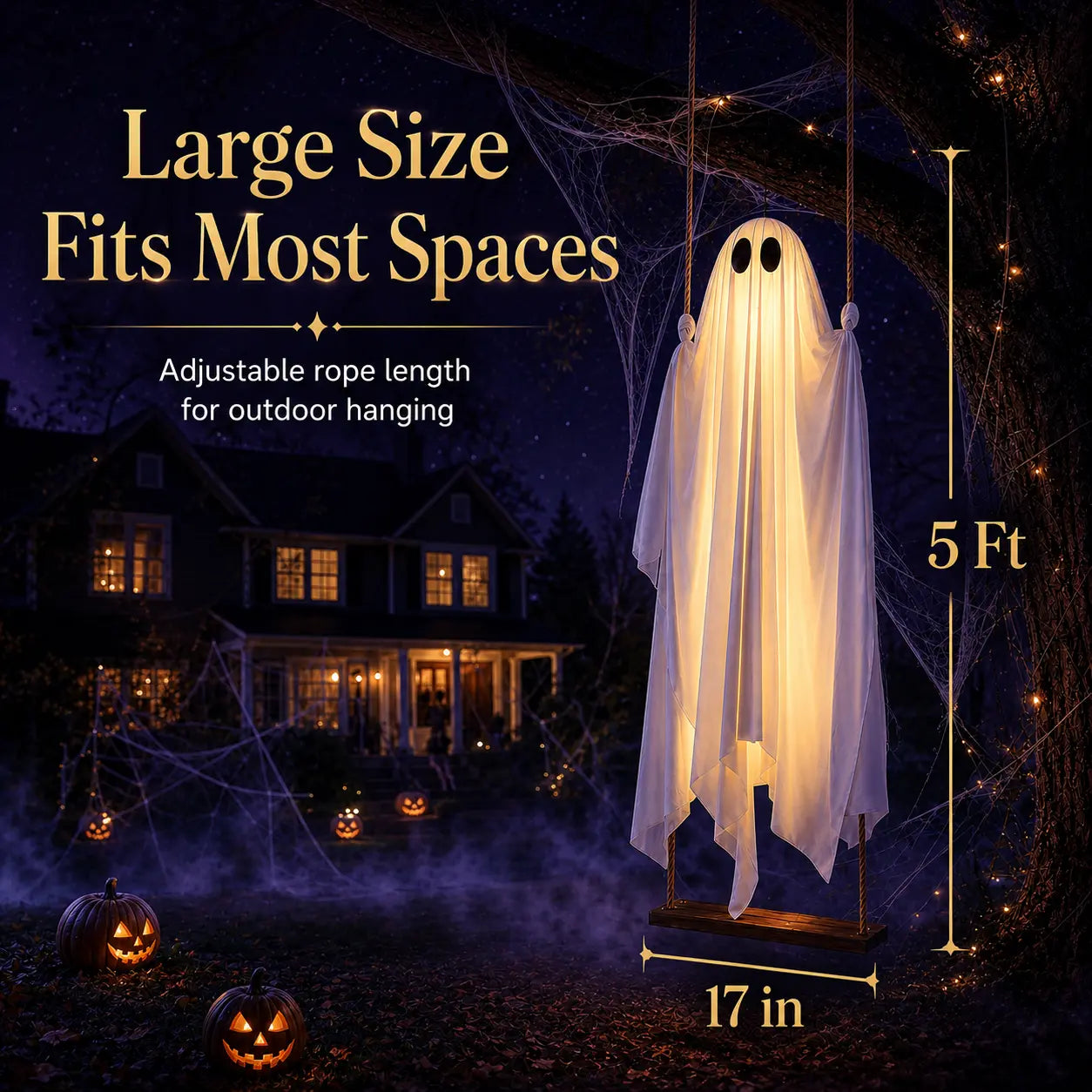 5FT ghost swing decoration dimensions