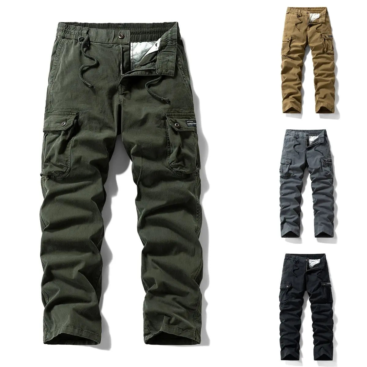 Men's Washed Vintage Loose Tapered Work Pants