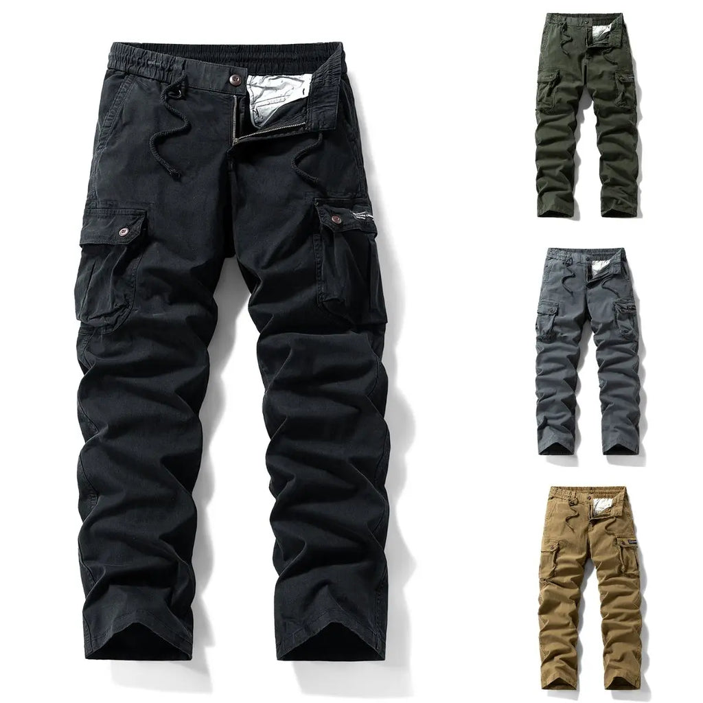 Men's Washed Vintage Loose Tapered Work Pants